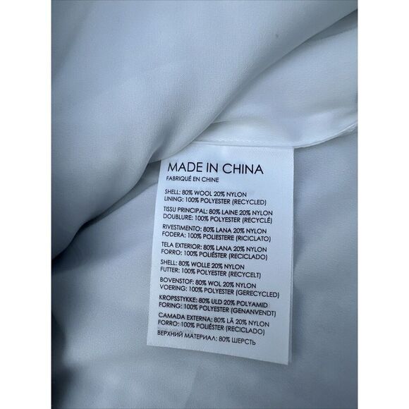 Club Monaco NWT Centie Plaid Mini Skirt Light Heather‎ Grey And White Size 12 - Picture 6 of 7